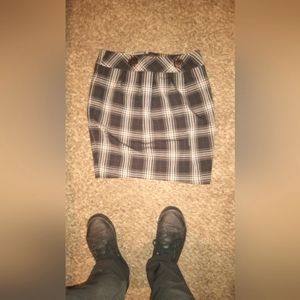 Women's checkered skirt